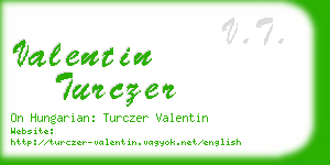 valentin turczer business card
